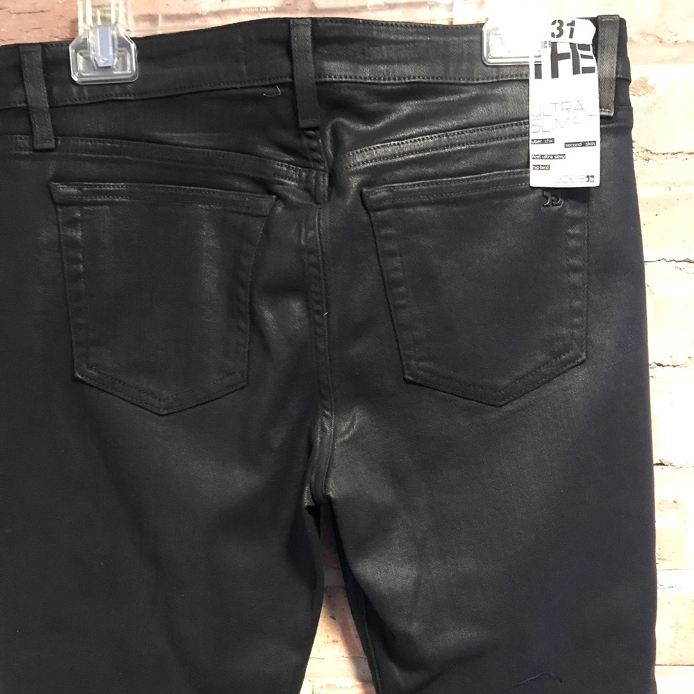 NWT JOE’S Jeans black coated cotton slim fit  31W